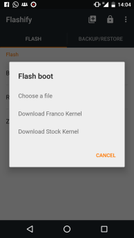 Flash Custom Recovery Using Flashify