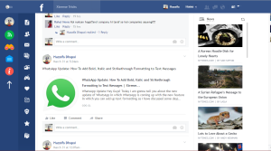 Facebook Flat Design On Google Chrome