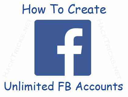 Unlimited Facebook Accounts