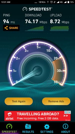 Jio Preview offer speed test