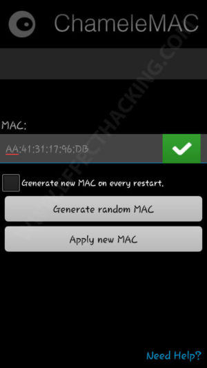 Change Mac Address