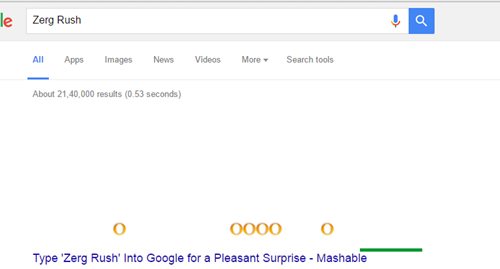 Hidden Games in Google Search
