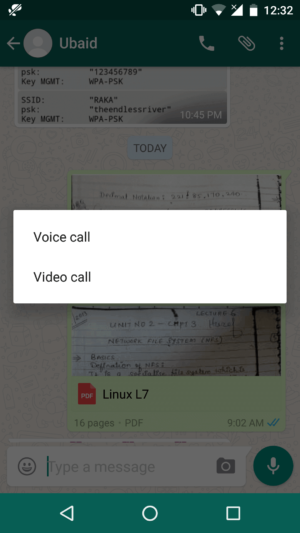 Activate WhatsApp Video Calling