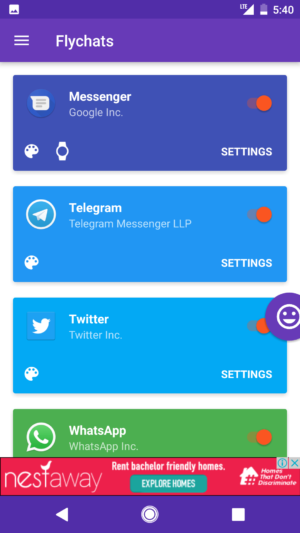 Enable Chat Heads For WhatsApp, Twitter, Telegram & Text Messages