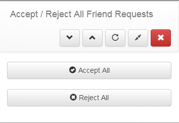 Accept/Reject All Facebook Friend Request