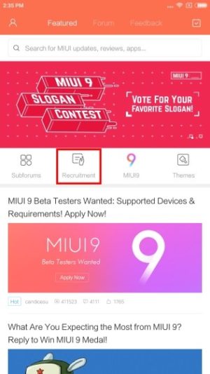 Install MIUI 9 Beta on Your Xiaomi Device