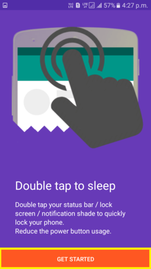 Enable double Tap to Sleep