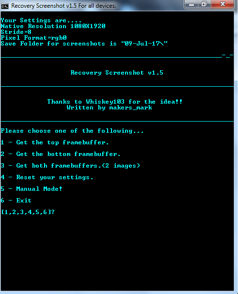 Take Screenshots in CWM/TWRP Recovery