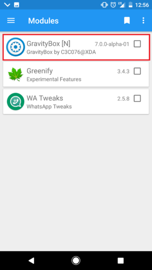 Install Gravity Box on Android Nougat