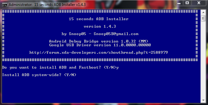 Download Minimal ADB and Fastboot Drivers