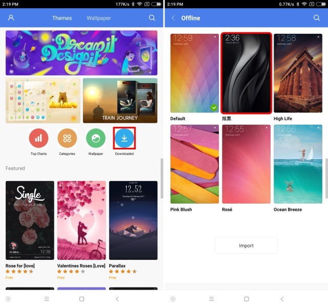 Get MIUI 9 Themes on MIUI 8