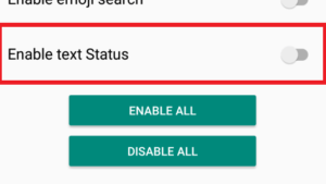 Enable WhatsApp Text Status Feature 