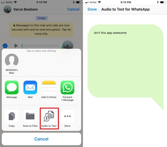 Convert WhatsApp Voice Messages to Text