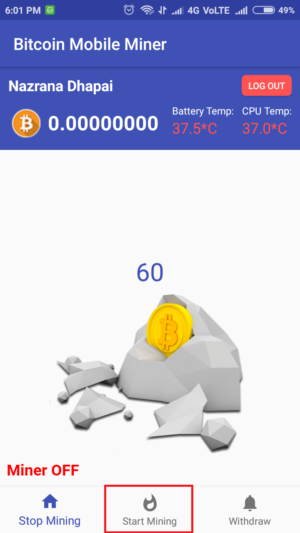 Bitcoin Mobile Miner