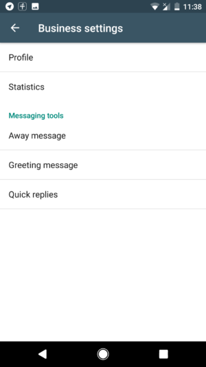 WhatsApp Business on Android