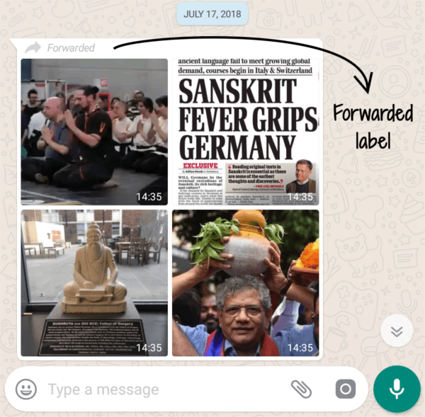 Disable WhatsApp Forward Tag using FMWhatsApp